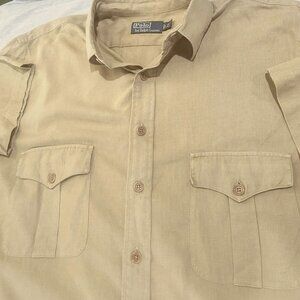 Polo by Ralph Lauren Khaki Cargo Shirt – LT Tall